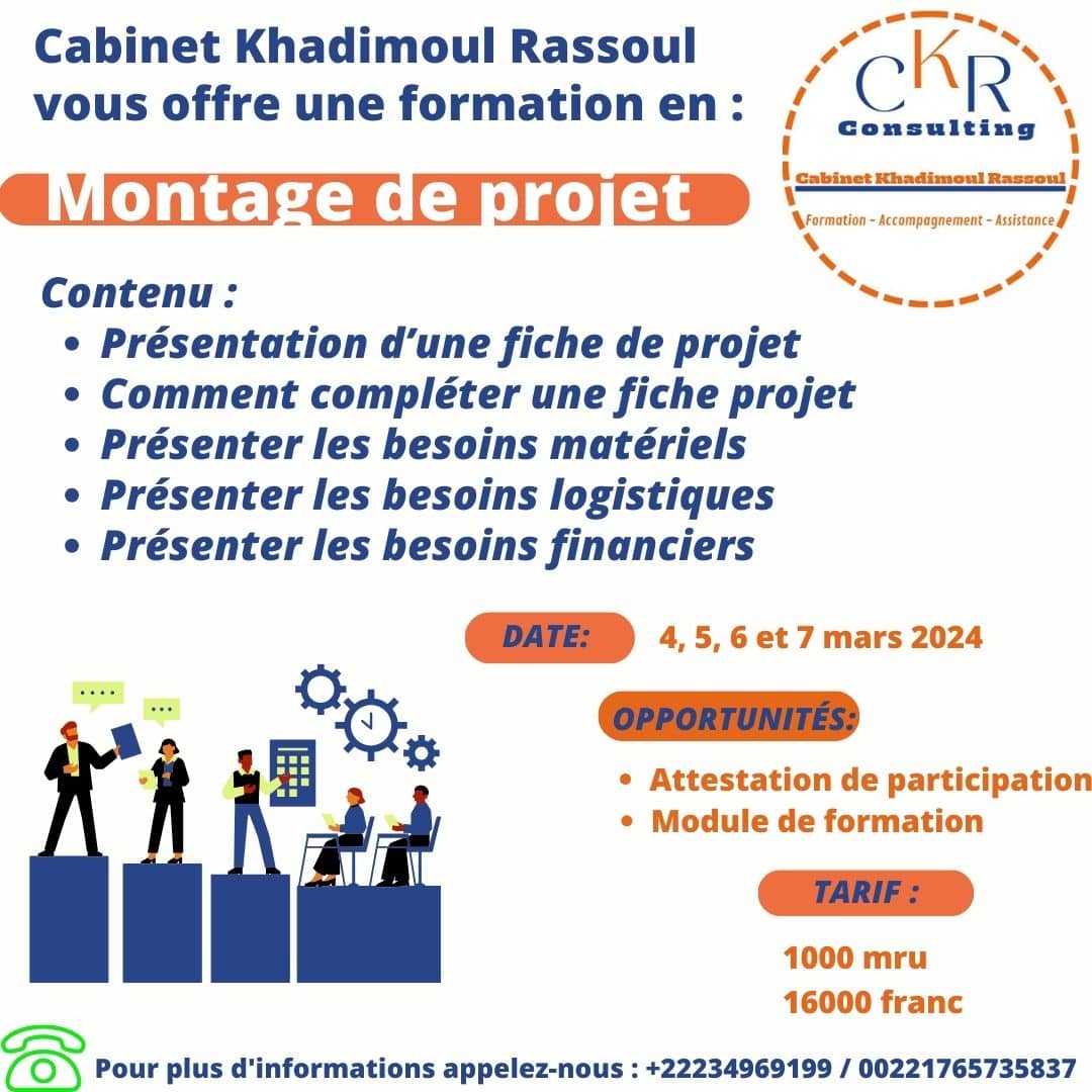 Session de projet en montage de projet